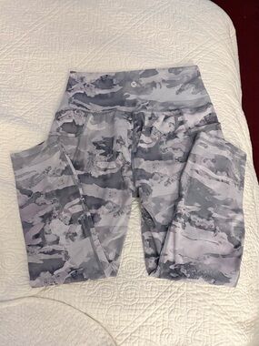 RBX Grey Marble Camo High-Waist Leggings
